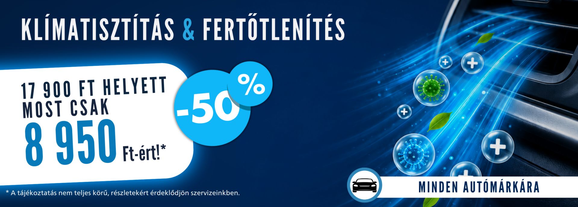 Kedvezményes klímatisztítás