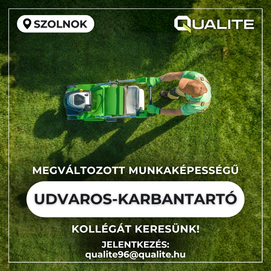 KOLLÉGÁT KERESÜNK! karbantartó - udvaros 2