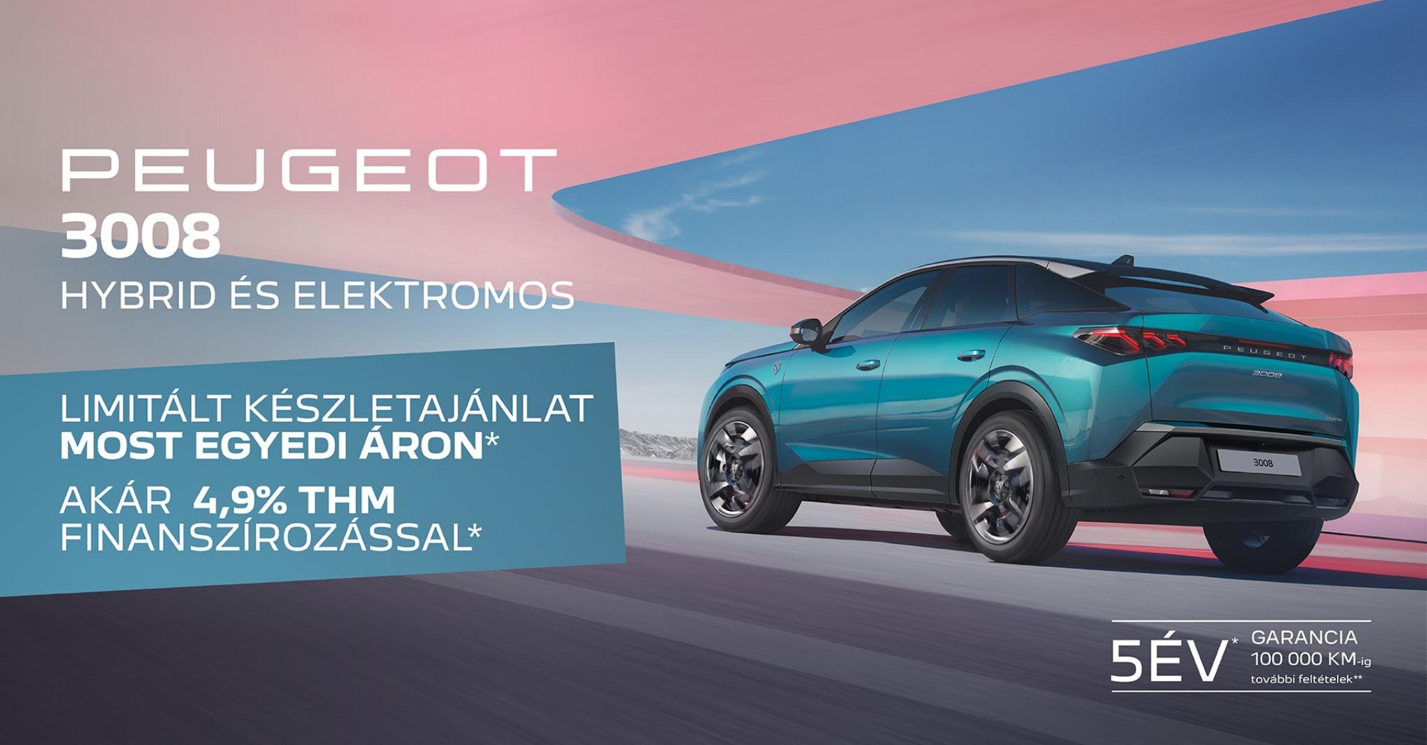 Új Peugeot 3008 - Qualite Autó Szolnok, Karcag, Jászberény